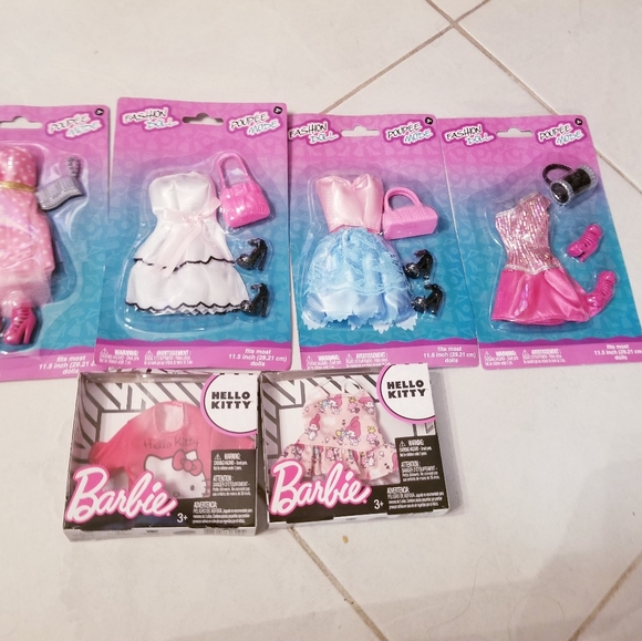 used barbie clothes